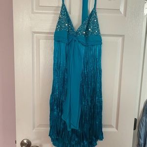 BCBG Turquoise Beaded Dress